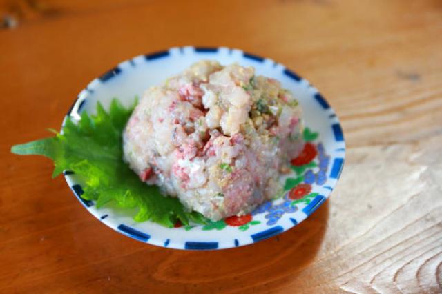 鯵のなめろう