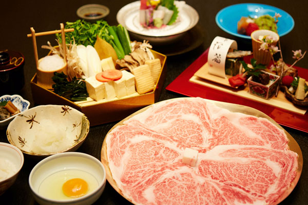 すき焼きコース写真