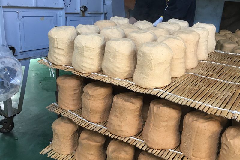 萬年屋の味噌玉製法　工程２