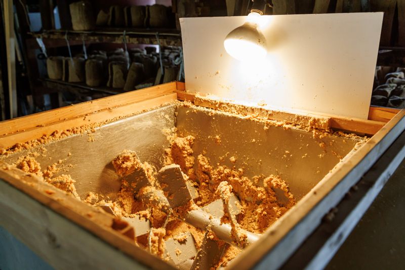 萬年屋の味噌玉製法　工程６