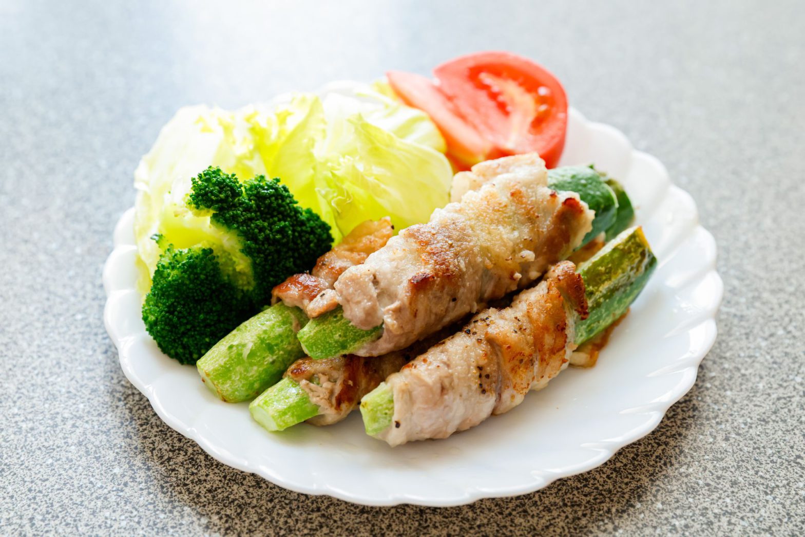 半白さんの長々肉巻き