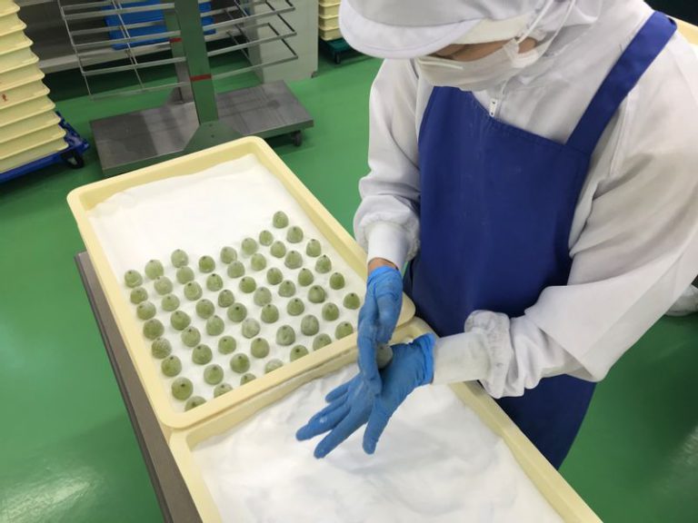 手包みの様子